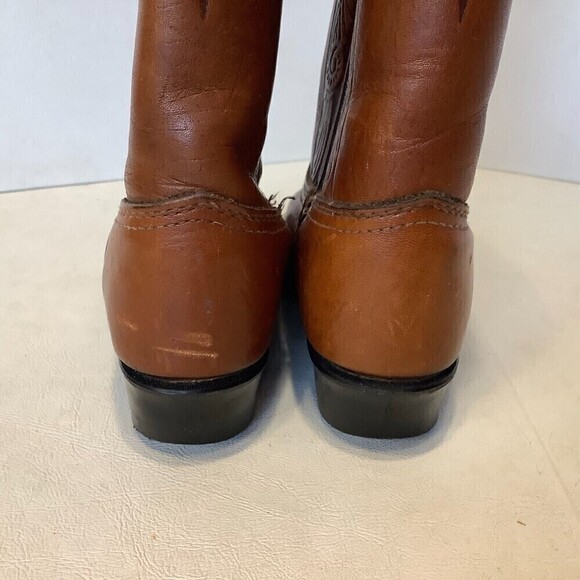 Vintage Kid's Cowboy Western Tooled Leather Boots Size 12.5 D  Made USA #2418 - Picture 6 of 12